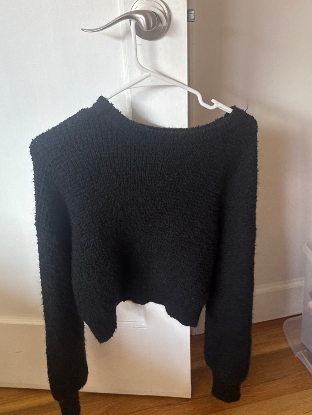 La hearts black sweater